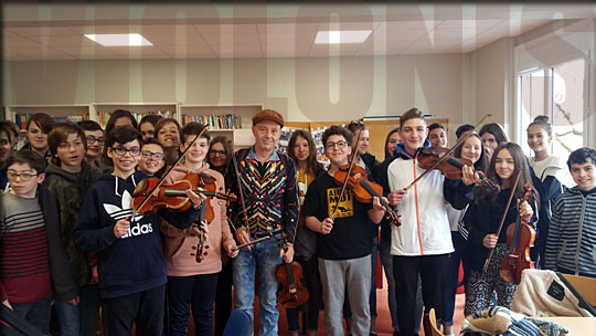 Cours violon college public de lafouillade 4eme