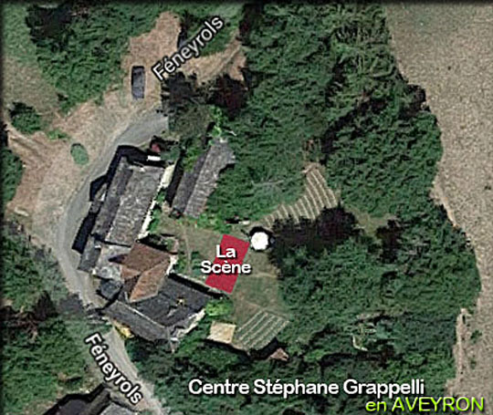 Centre Stephane Grappelli en Aveyron vue aerienne
