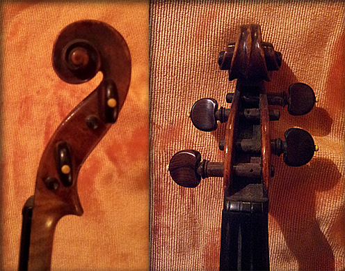 violon italien ancien enture volute