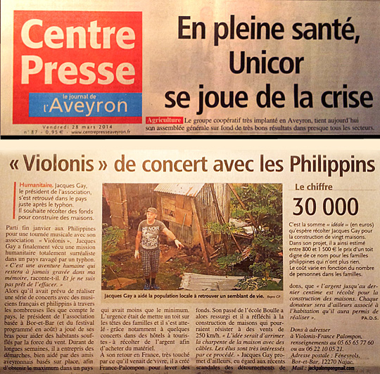 Centre presse France palompon 28 mars 2014