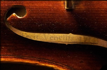 etiquette Violon de Francesco Gobetti de 1714