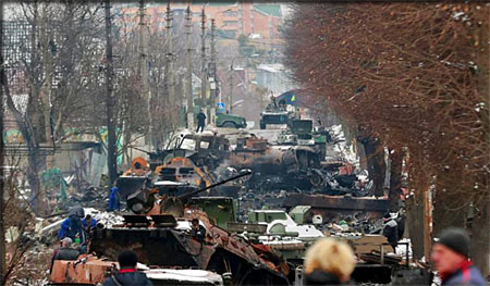 Ukraine- 3 avril 2022 nord de kiev